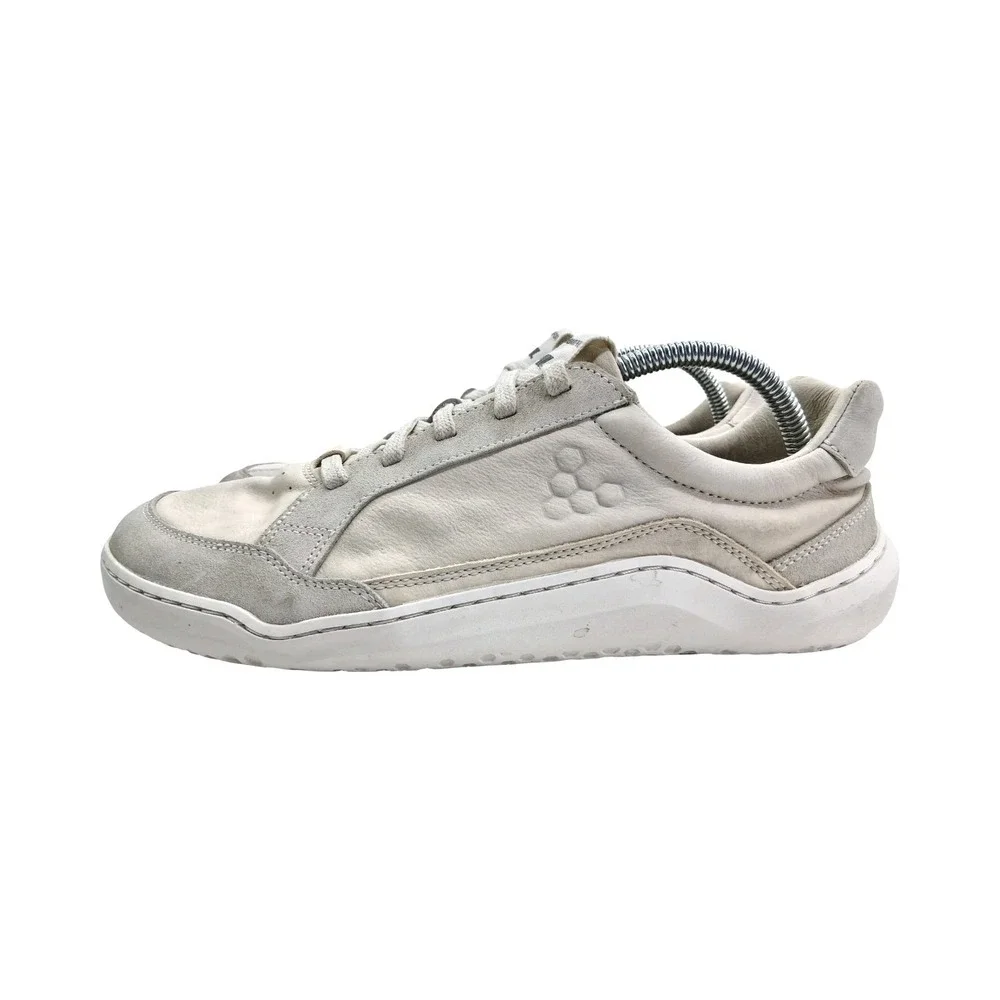 Vivobarefoot Shoes Mens Size 9 White Leather Low Top Barefoot Casual Sneakers